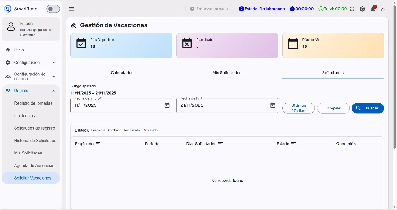 Sistema de control de asistencia captura 6