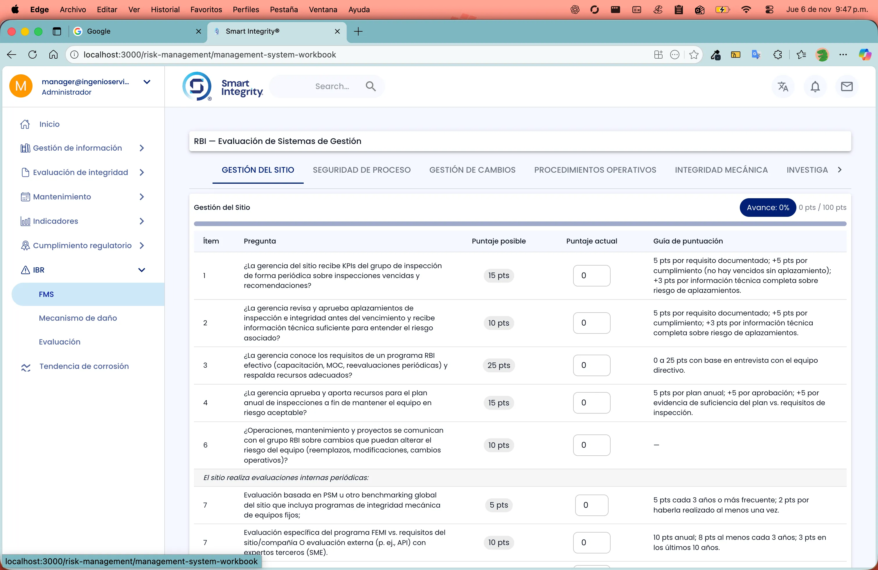 Sistema de gestión de activos captura 4